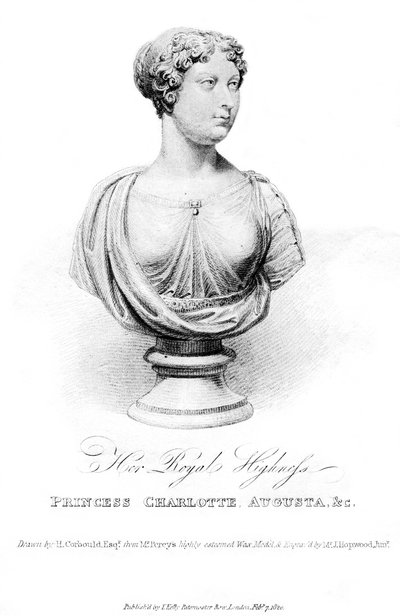 シャーロットオーガスタ王女、1820年 作： J. Hopwood