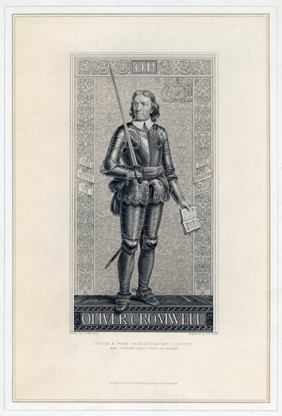 オリバー・クロムウェル1599-1658、19世紀。 作： J. J. Crew