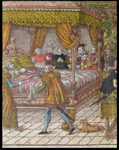アンリ2世の死（1519-59）1559年7月10日（181524の詳細） 作： J. J. and Tortorel, J. Perrissin