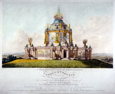 コンコード神殿、グリーンパーク、ウェストミンスター、ロンドン、1814 作： J Jeakes