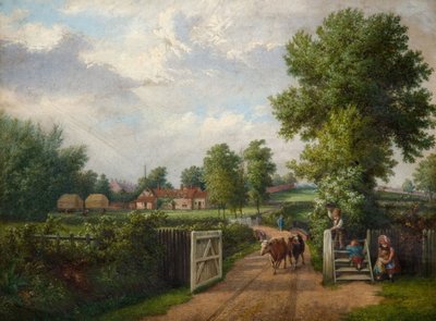ハインズ ファーム スパークヒル、バーミンガム、1870 年代。 作： J. Jolly