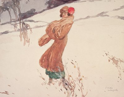 雪の中で（紙にトイレ） 作： J. MacWilson