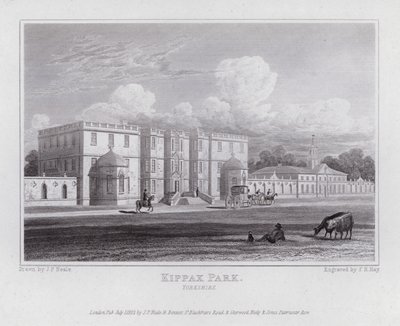 Kippax Park, Yorkshire (Engraving) 作： John Preston Neale