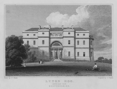 Luton Hoo, South East View, Bedfordshire (Englanding) 作： John Preston Neale