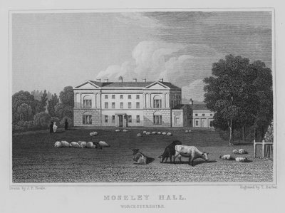 Moseley Hall, Worcestershire (Englanding) 作： John Preston Neale