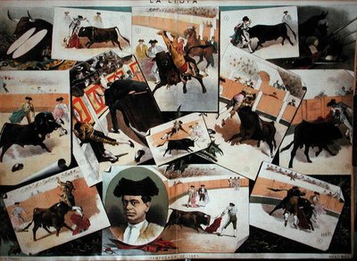 1885年の闘牛シーズン（カラーリトグラフ） 作： J. Palacios