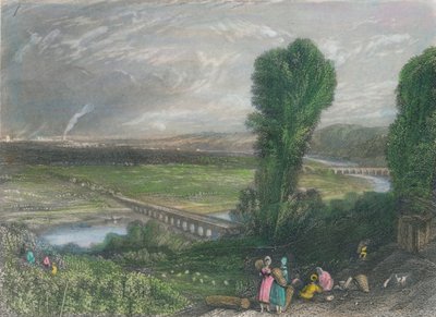 「聖雲とセーブルの橋」、c1835。 作： J Radclyffe