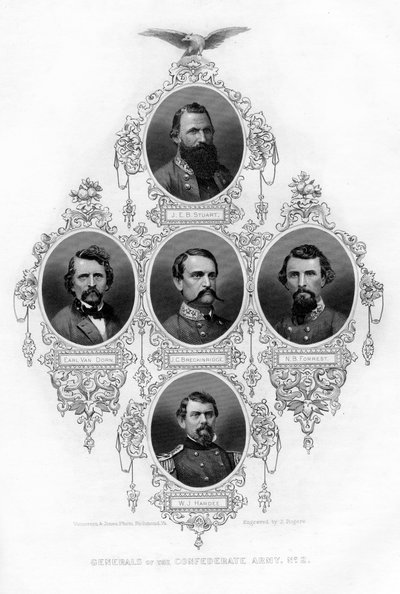 南軍の将軍、1862-1867。 作： J. Rogers