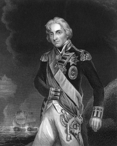 ホレイショネルソン、第1子爵ネルソン、イギリス海軍司令官、c1798-c1805 c1857 作： J. Rogers