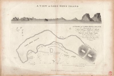 ロード・ハウ島の海図 作： J. Stockdale