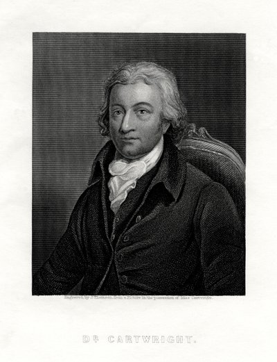 エドマンド・カートライト、1743-1823、イギリスの聖職者であり、動力織機の発明者、 作： J. Thomson