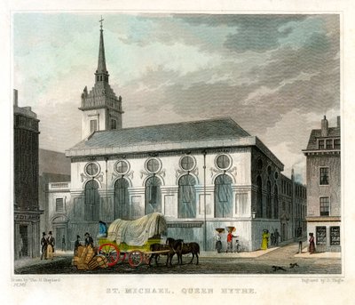 セントマイケルクイーンハイス教会、ロンドン市、1831年。 作： J. Tingle