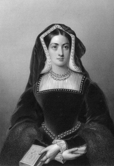 ヘンリー8世の最初の妻である1851年、アラゴンのキャサリン1485〜1536年。 作： J. W. Knight