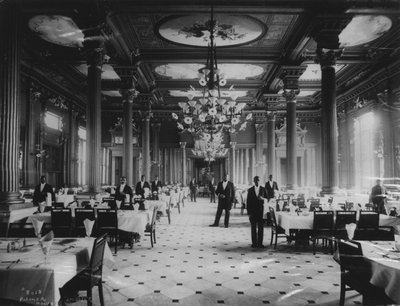 パーマーハウスのグランドダイニングルーム、1880年頃 作： J. W. Taylor