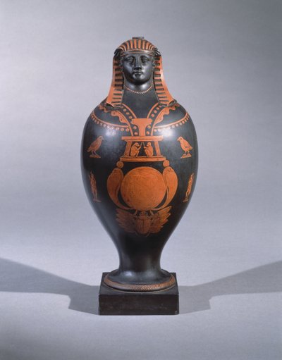 キャノピックジャー、スタフォードシャー出身、1773年頃（腐食性土器） 作： J. and Bentley Wedgwood