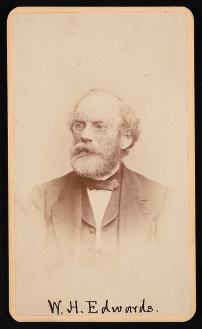 ウィリアム ヘンリー エドワーズ 1822-1909、1870 年代 1880 年代頃の肖像画。 作： J and W Vincent