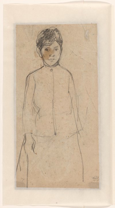 立っている女の子のスケッチ 作： Jac van Looij