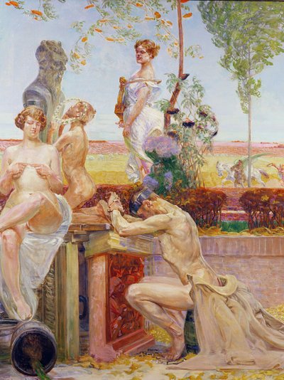 寓話的な数字、1913 作： Jacek Malczewski