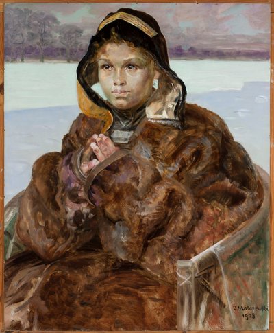 祈っている少女 作： Jacek Malczewski