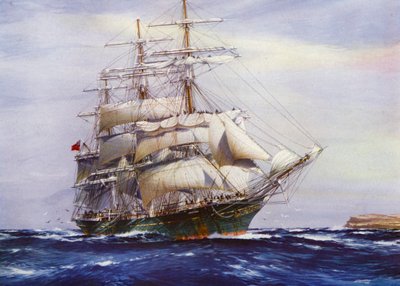 クリッパー・シップスAristides（カラーリトグラフ 作： Jack (after) Spurling