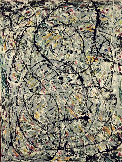 起伏のある道 作： Jackson Pollock