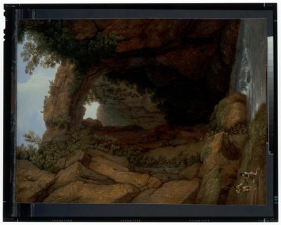 アーチ型の岩 作： Jacob Philippe Hackert