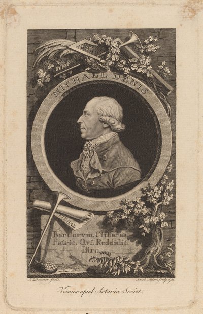 ヨハン＝マイケル・デニス、1781年。 作： Jacob Adam