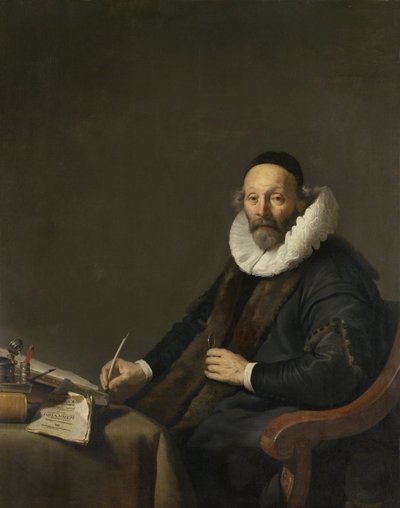 ヨハネス・ヴェンボガート Johannes Wttenbogaert (1557-1644)。 ハーグの抗議大臣 作： Jacob Adriaensz. Backer