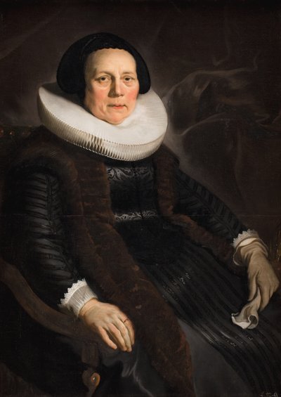 女性の肖像 作： Jacob Adriaensz Backer
