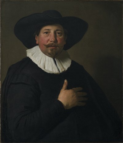 男の肖像、1638年頃 作： Jacob Adriensz Backer