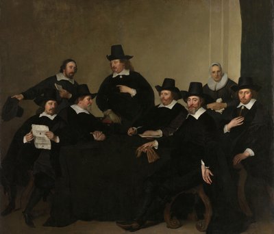 Nieuwe Zijds Institute for the Outdoor Relief of the Poor、アムステルダム、1650年頃の摂政（キャンバスに油彩） 作： Jacob Adriensz Backer