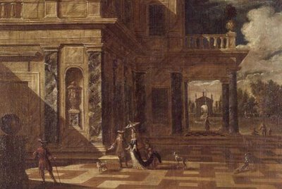 優雅な姿の建築カプリッチ 作： Jacob Balthasar Peeters