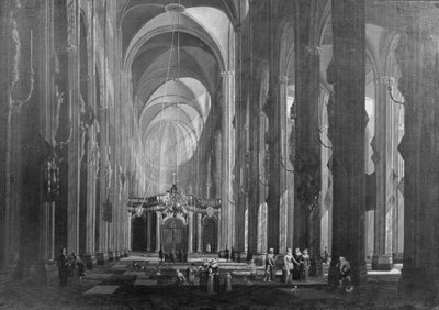 5 通路のカトリック教会の内部 作： Jacob Balthasar Peeters