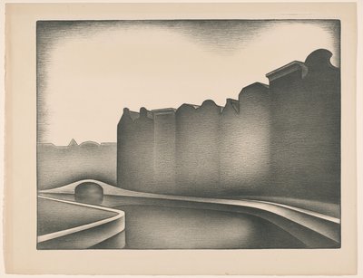 水上の家 作： Jacob Bendien (signed by artist)