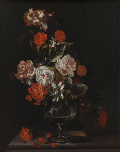 花のある静物 作： Jacob Campo Weyerman