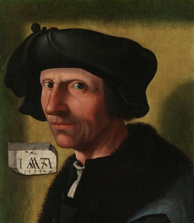 Jacob Cornelisz van Oostsanenの肖像（c。1472/77-1528/33） 作： Jacob Cornelisz van Oostsanen (workshop of)