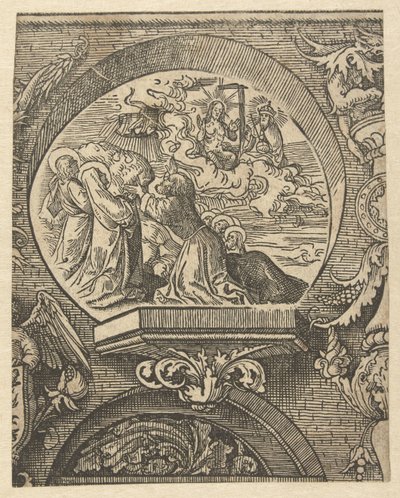 昇天と父なる神の前のキリスト クリード（シリーズタイトル） 作： Jacob Cornelisz van Oostsanen