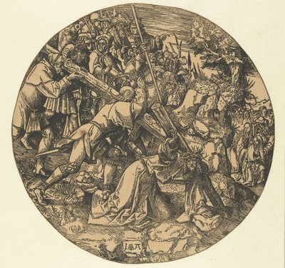 十字架を運ぶ ラウンドパッション（シリーズタイトル） 作： Jacob Cornelisz van Oostsanen