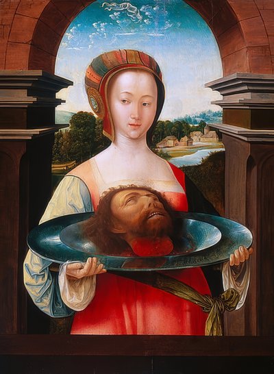 洗礼者ヨハネの頭を持つサロメ。 1524 作： Jacob Cornelisz van Oostsanen