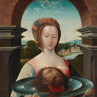 洗礼者ヨハネの首を持つサロメ サロメと洗礼者ヨハネの首 作： Jacob Cornelisz van Oostsanen