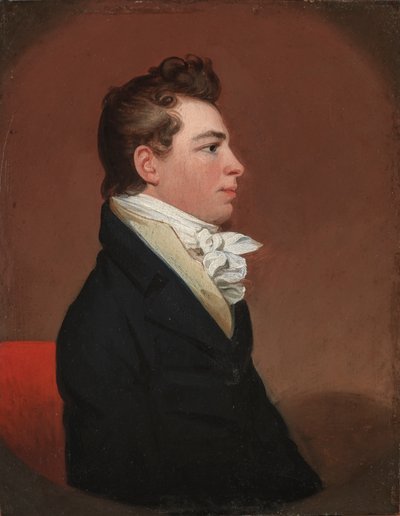 男性の肖像、カリフォルニア州。 1809年。 作： Jacob Eichholtz