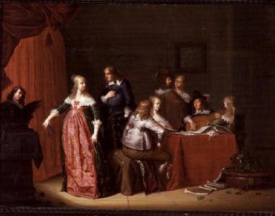 インテリアで楽しむパーティー 作： Jacob F. van der (follower of) Merck