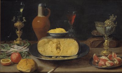 チーズとゴブレットの朝食作品 作： Jacob  Foppens van Es
