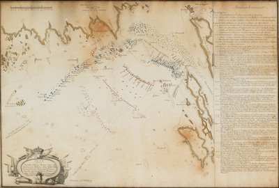 ビボー湾の戦い、1790年 地図、1790年 作： Jacob Gillberg