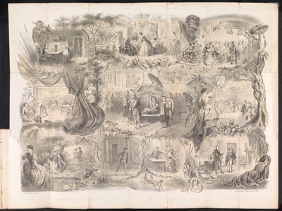 デルフト学生年鑑の漫画、1858 年 作： Jacob Gosschalk
