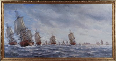 1790年5月13日の海軍の戦い。 作： Jacob Hagg