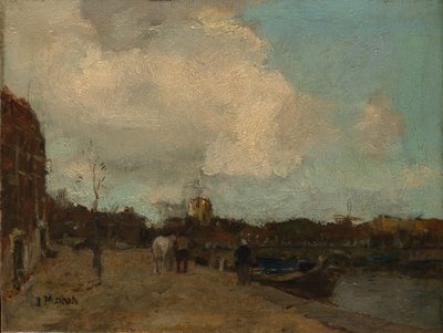 カナルサイド。 作： Jacob Henricus Maris