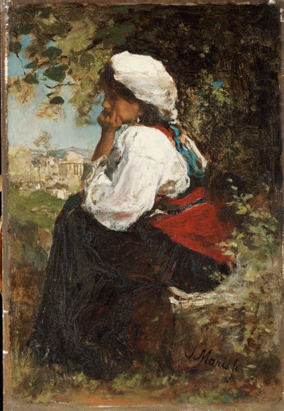ローマの少女 作： Jacob Henricus or Hendricus Maris