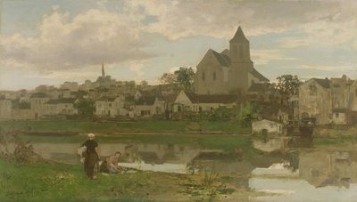 モンティニー＝シュル＝ロワンの眺め 作： Jacob Henricus or Hendricus Maris