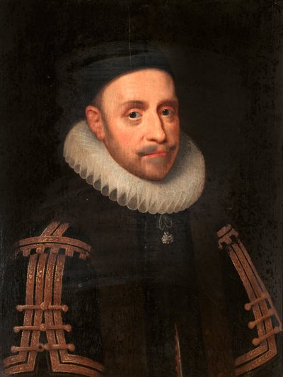 スウェーデン王グスタフス・アドルフスの肖像 作： Jacob Hoefnagel